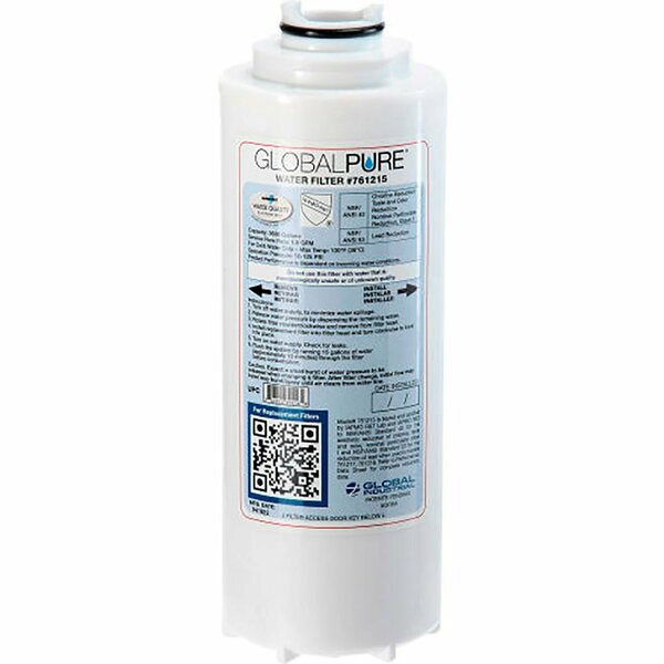 Global Pure Replacement Water Filter, 3,600 Gallon Capacity 761215